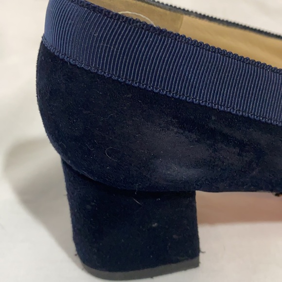 Vintage christian louboutin navy suede heels - Picture 4 of 10